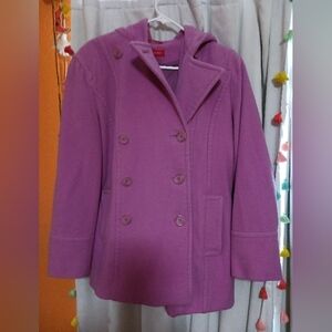 Women's Lavendar Double-Breasted Coat